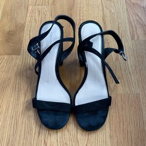 Gianni Bini Black Strappy Heels